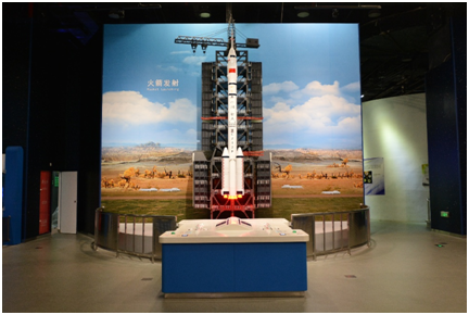 “火箭发射”展品图,中国科技馆“太空探索”展厅,中国载人航天