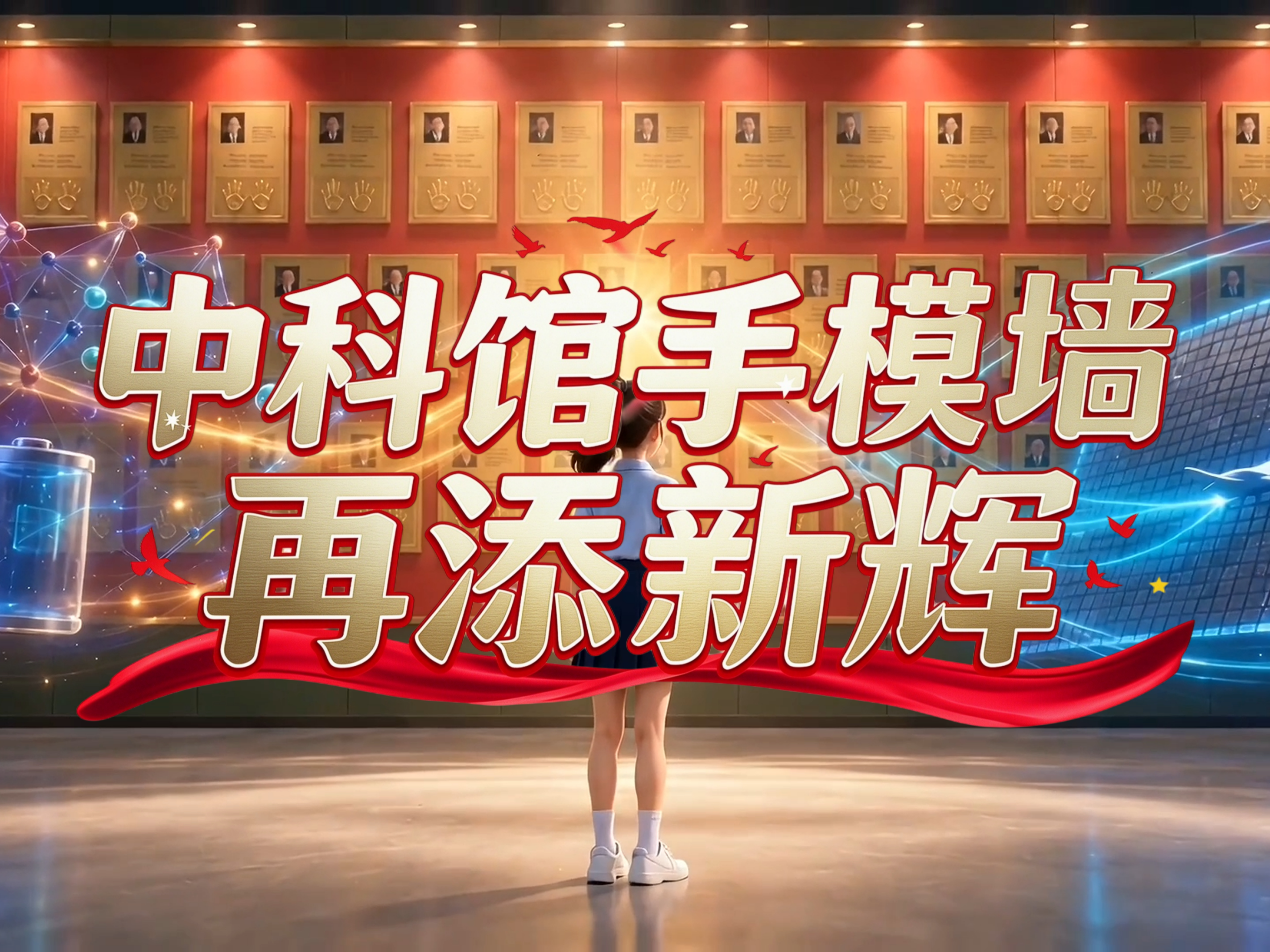 中国科技馆“科学家手模墙”再添新辉