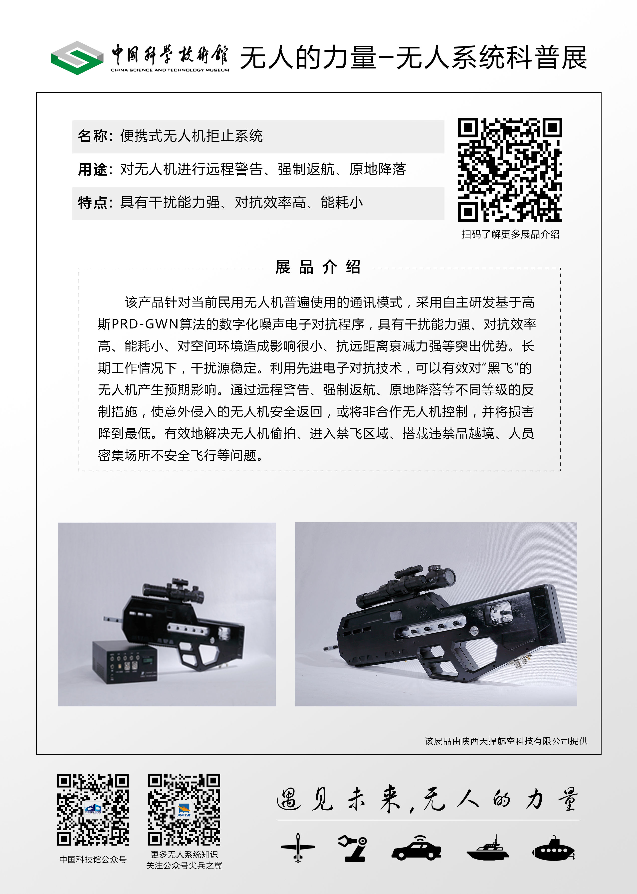 便携式无人机拒止系统