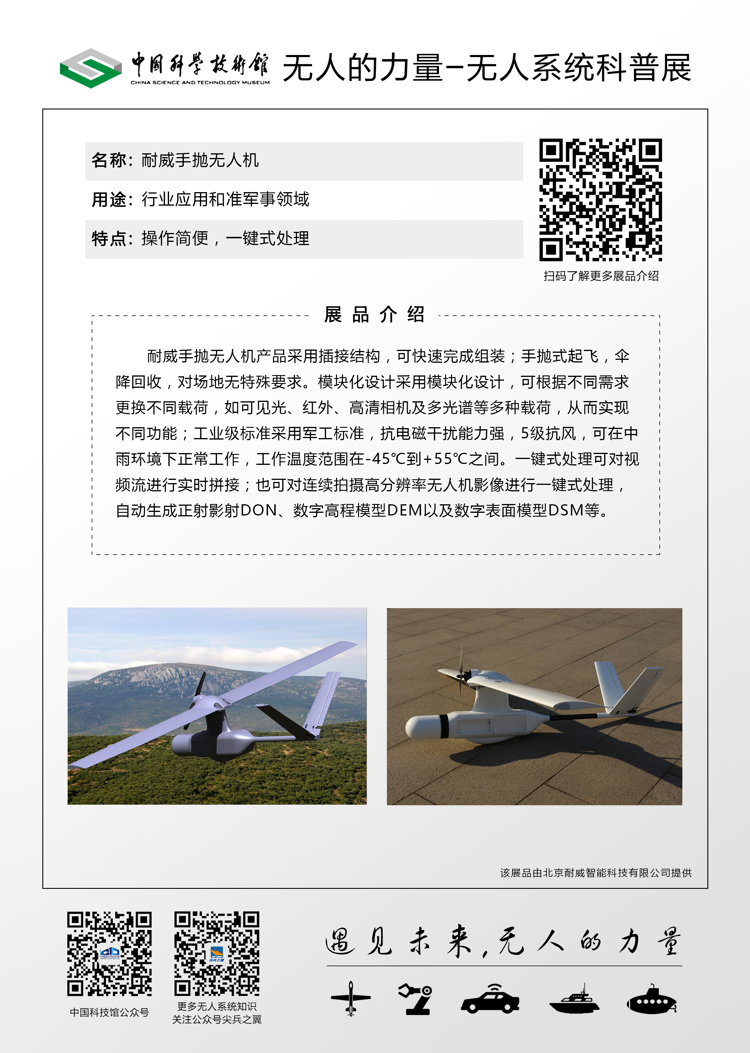 耐威手抛无人机