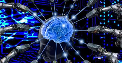 基于人脑特征的全新计算架构脑控机器示意图