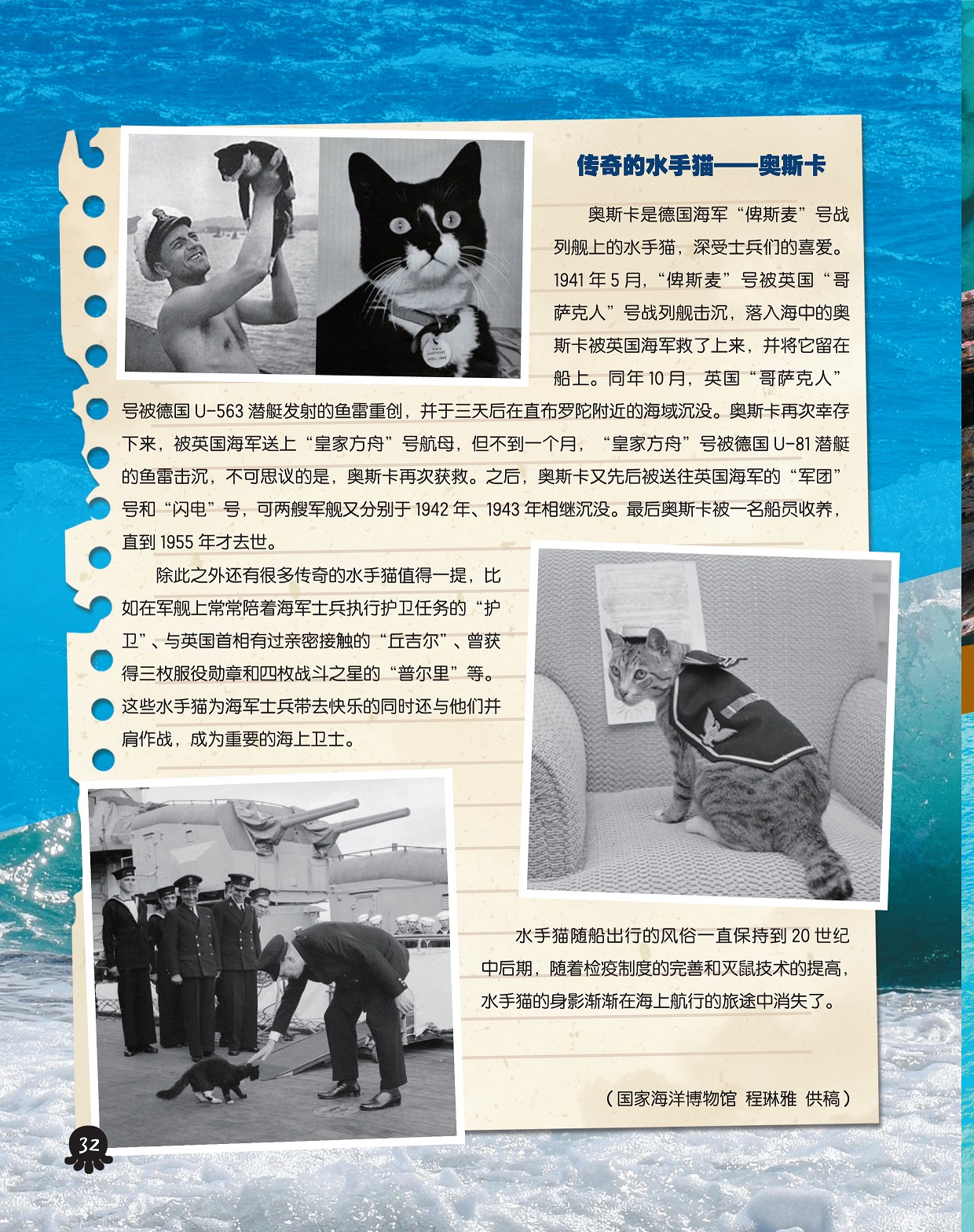 传奇的水手猫奥斯卡,水手猫随船出行的风俗