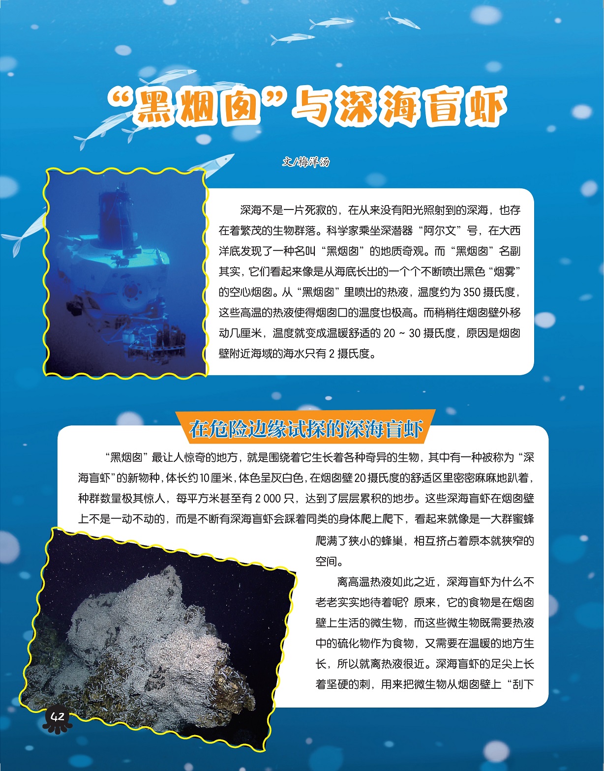 “黑烟囱”的地质奇观,在危险边缘试探的深海盲虾