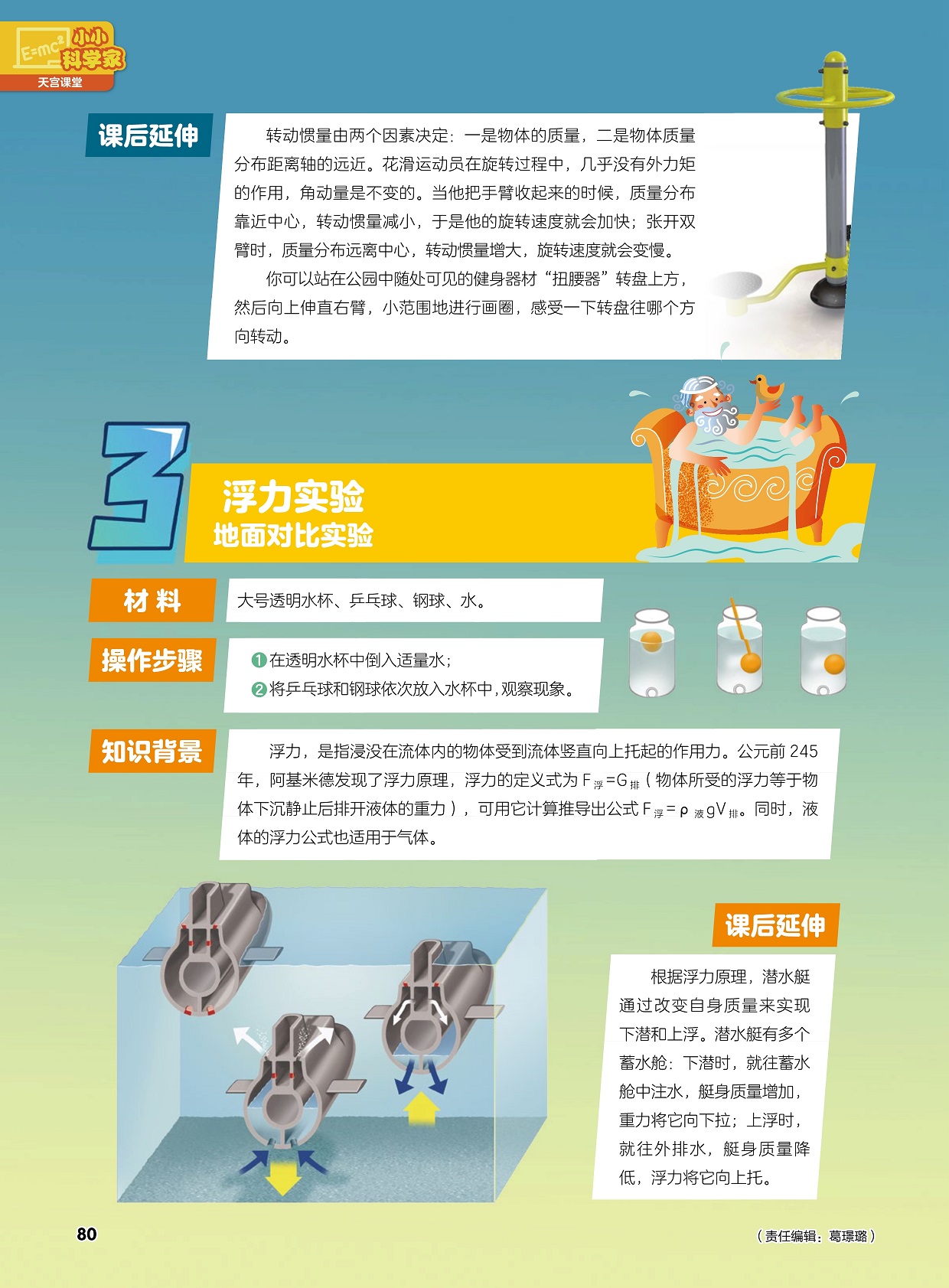 转动惯量由两个因素决定,太空中的浮力实验