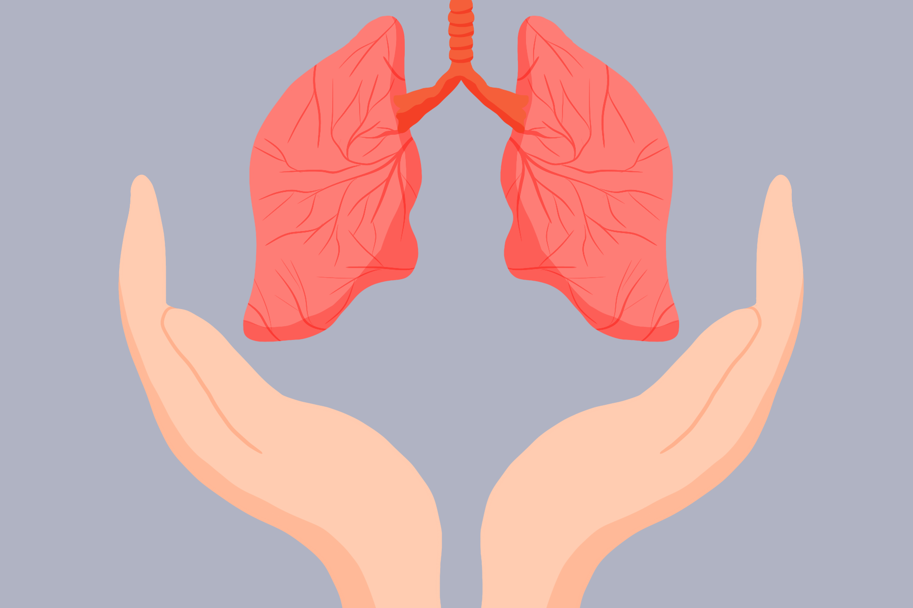 肺结核插画图片