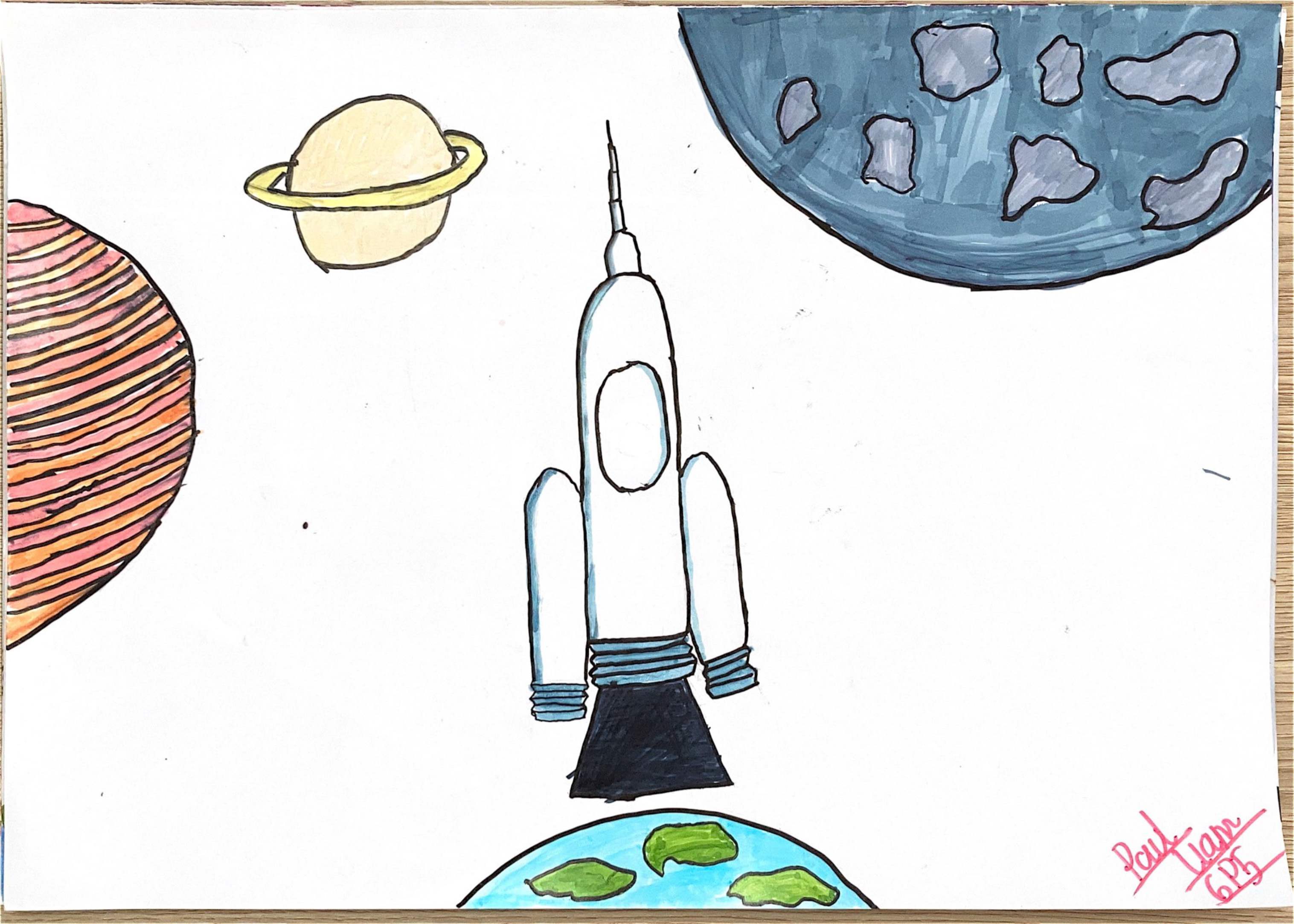 航天日绘画作品《向上，发射！》,肯尼亚保罗·利安姆（Paul Liam）