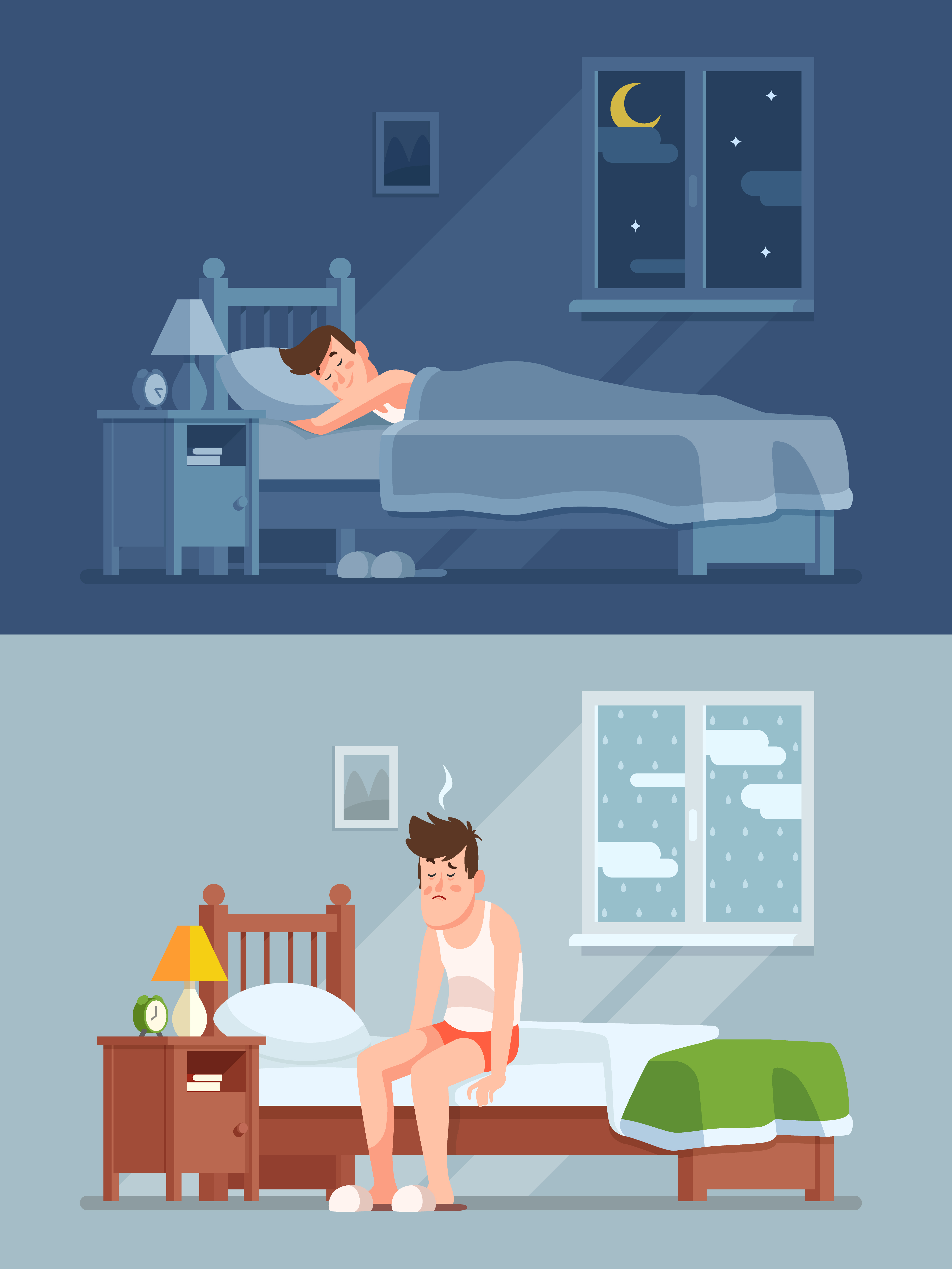 睡;睡眠;睡眠不足