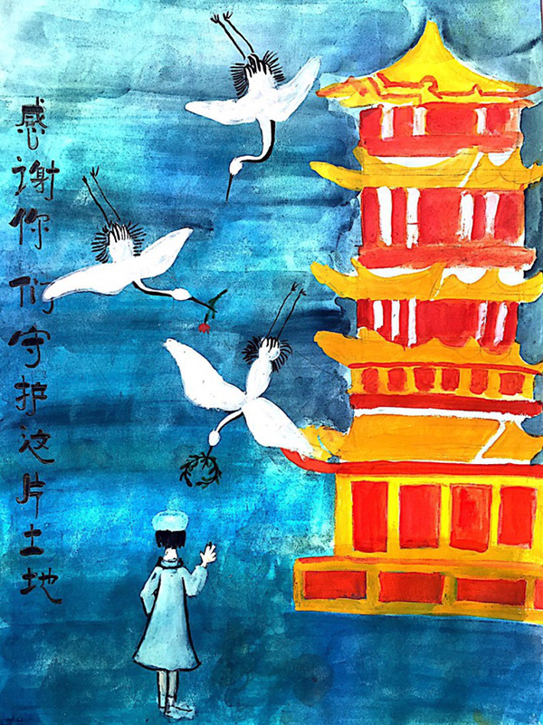 云游中科馆;云微展;抗击疫情;海报