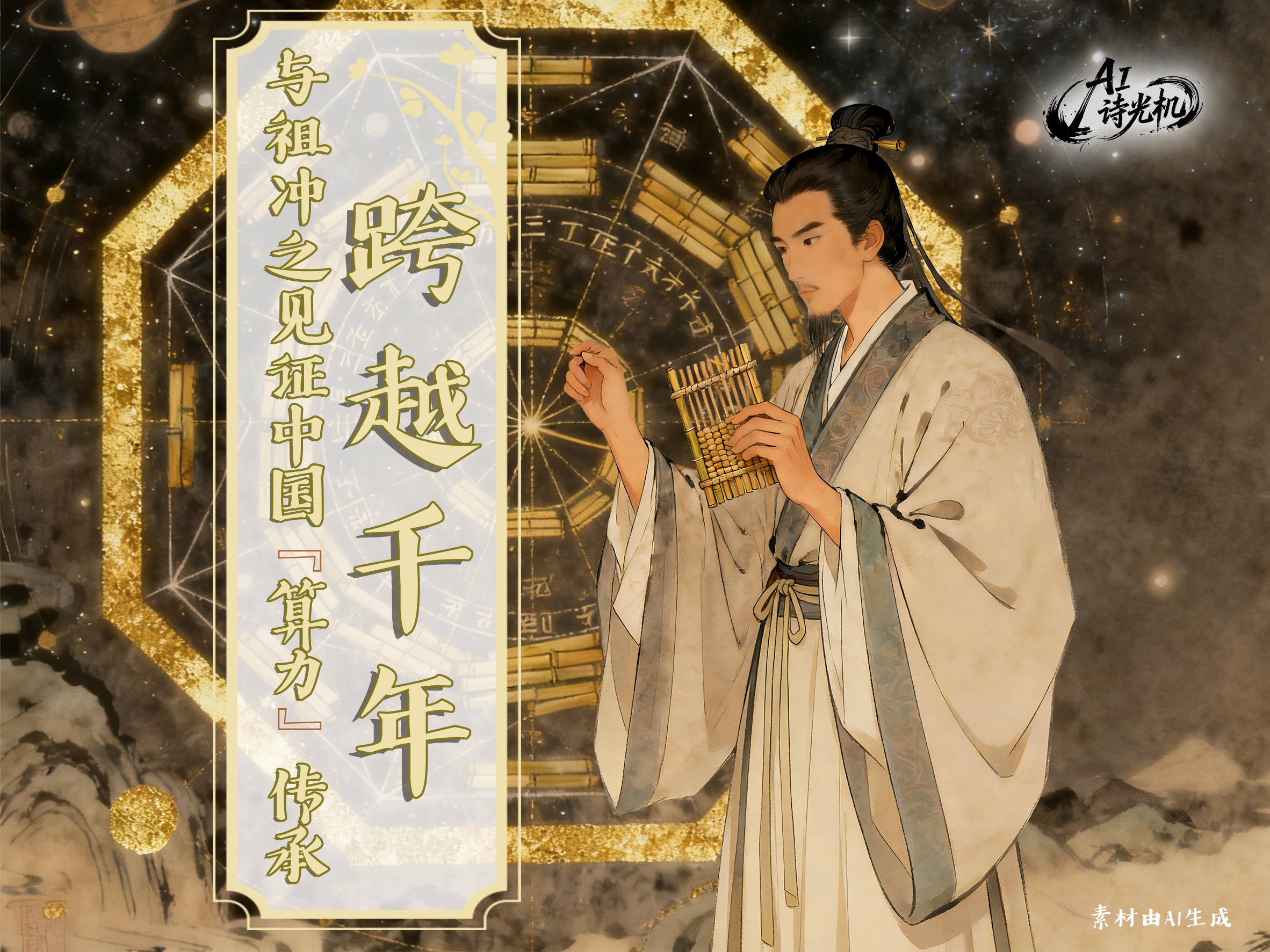 【AI诗光机】跨越千年，与祖冲之见证中国“算力”传承