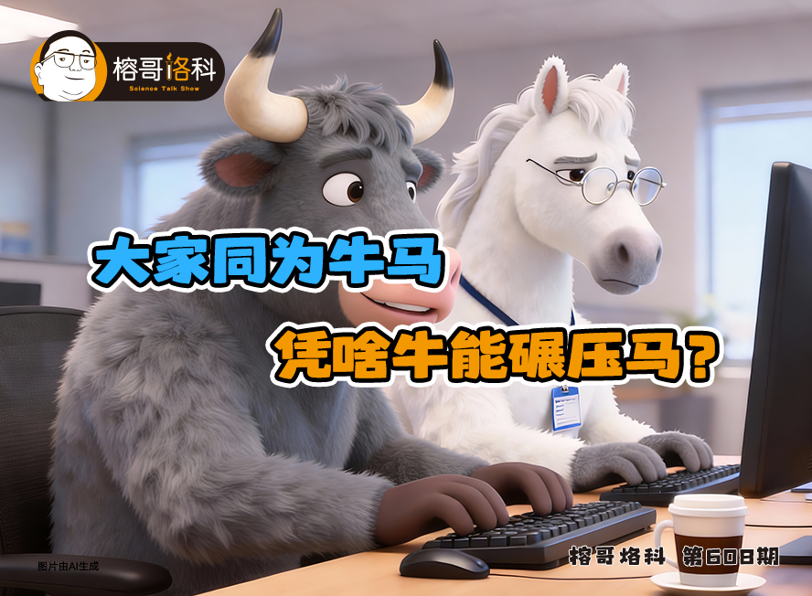【榕哥烙科】第608期：大家同为牛马，凭啥牛能碾压马？