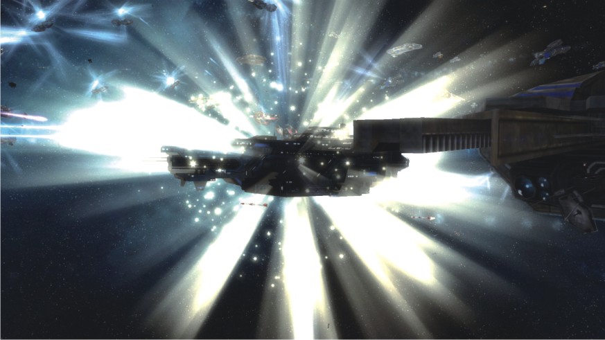 等离子光幕屏阵是太空战舰最后的金钟罩