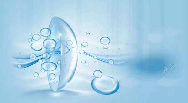 隐形眼镜,示意图 隐形眼镜,示意图