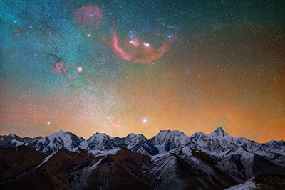 100张;照片;中国星空