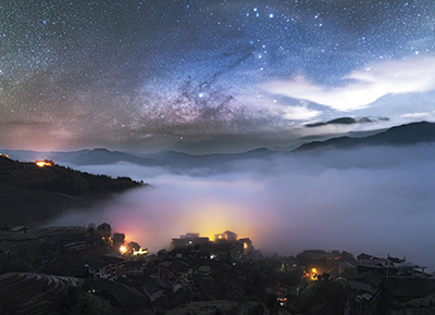 100张;照片;中国星空