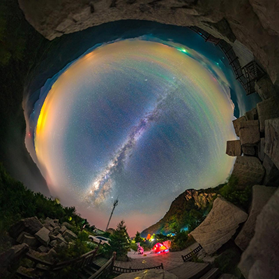 100张;照片;中国星空