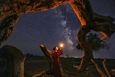 100张;照片;中国星空