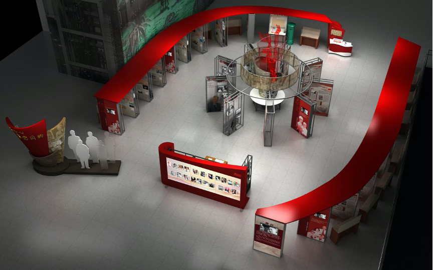 中国科技馆,“赤子丹心——与党同龄的科学家”主题展览,二层恐龙广场