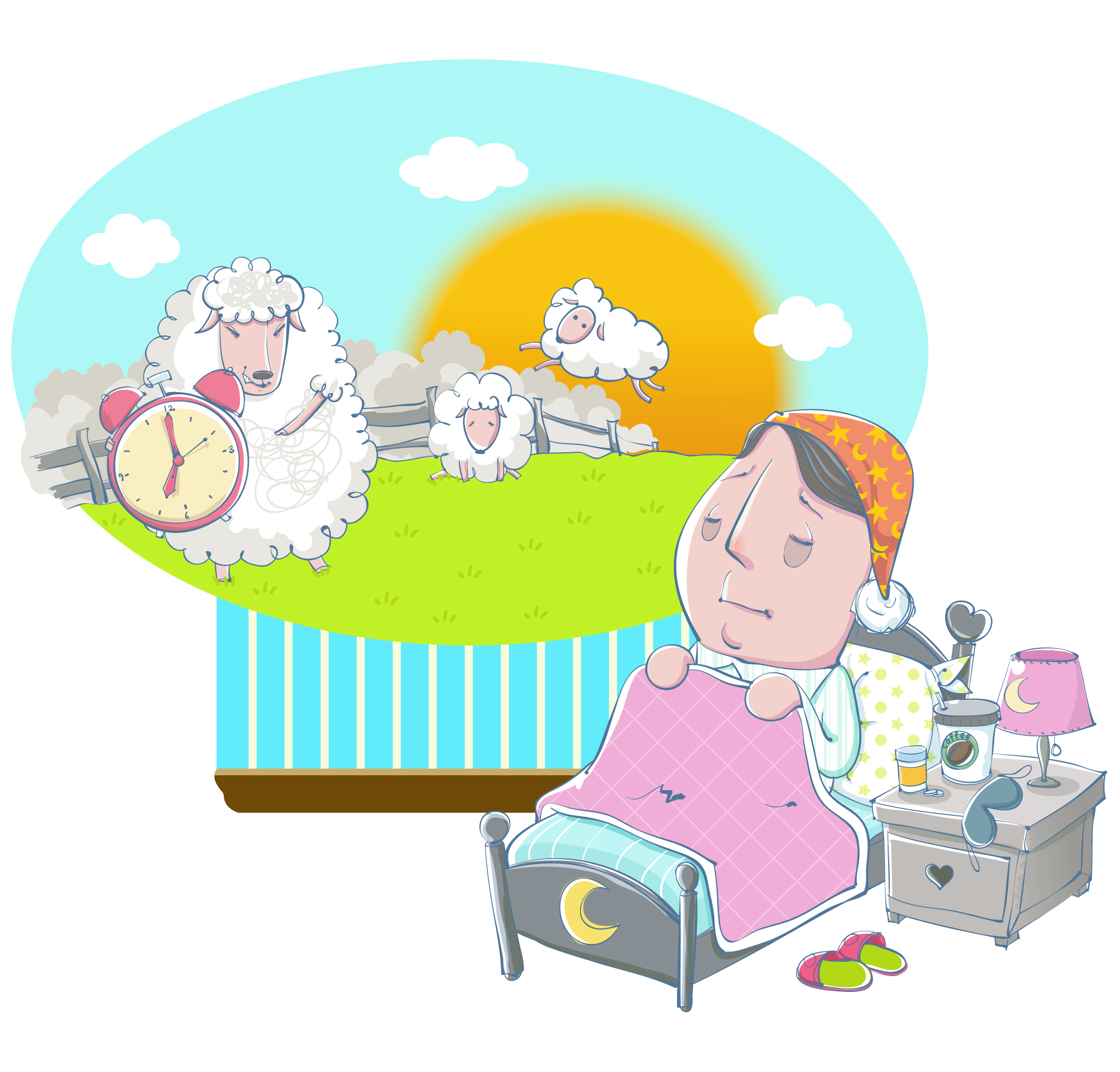 睡;睡眠;睡眠不足